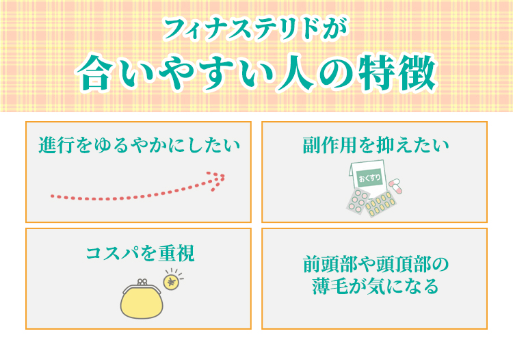 フィナステリドが合いやすい人の特徴